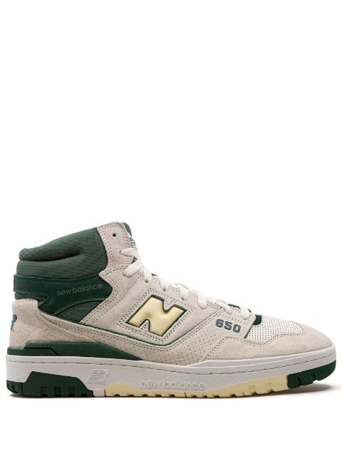 hype New Balance 650R "Sea Salt Nightwatch Green" high-top sneakers 