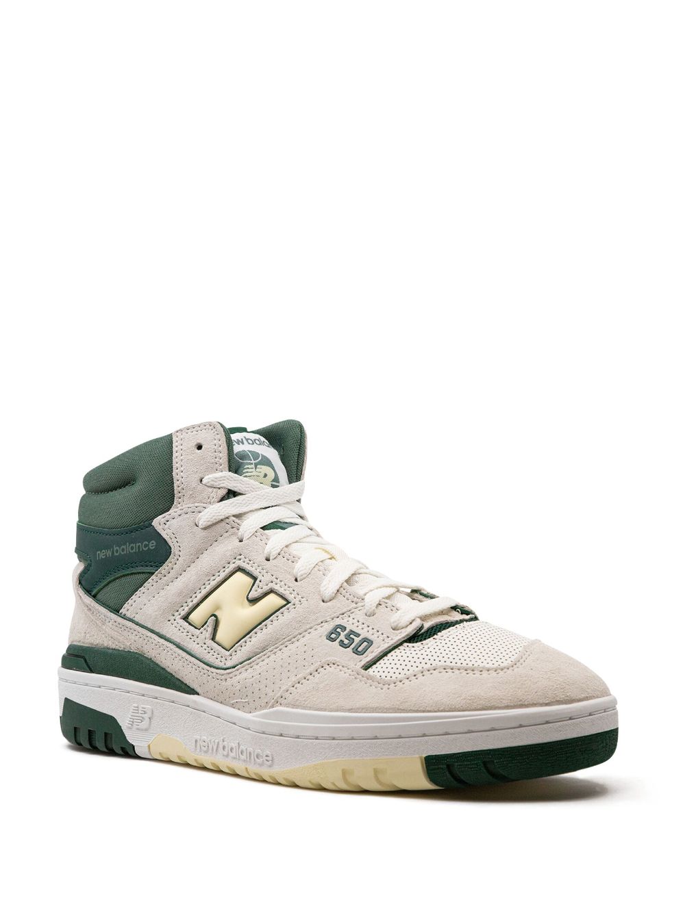 hype New Balance 650R "Sea Salt Nightwatch Green" high-top sneakers 