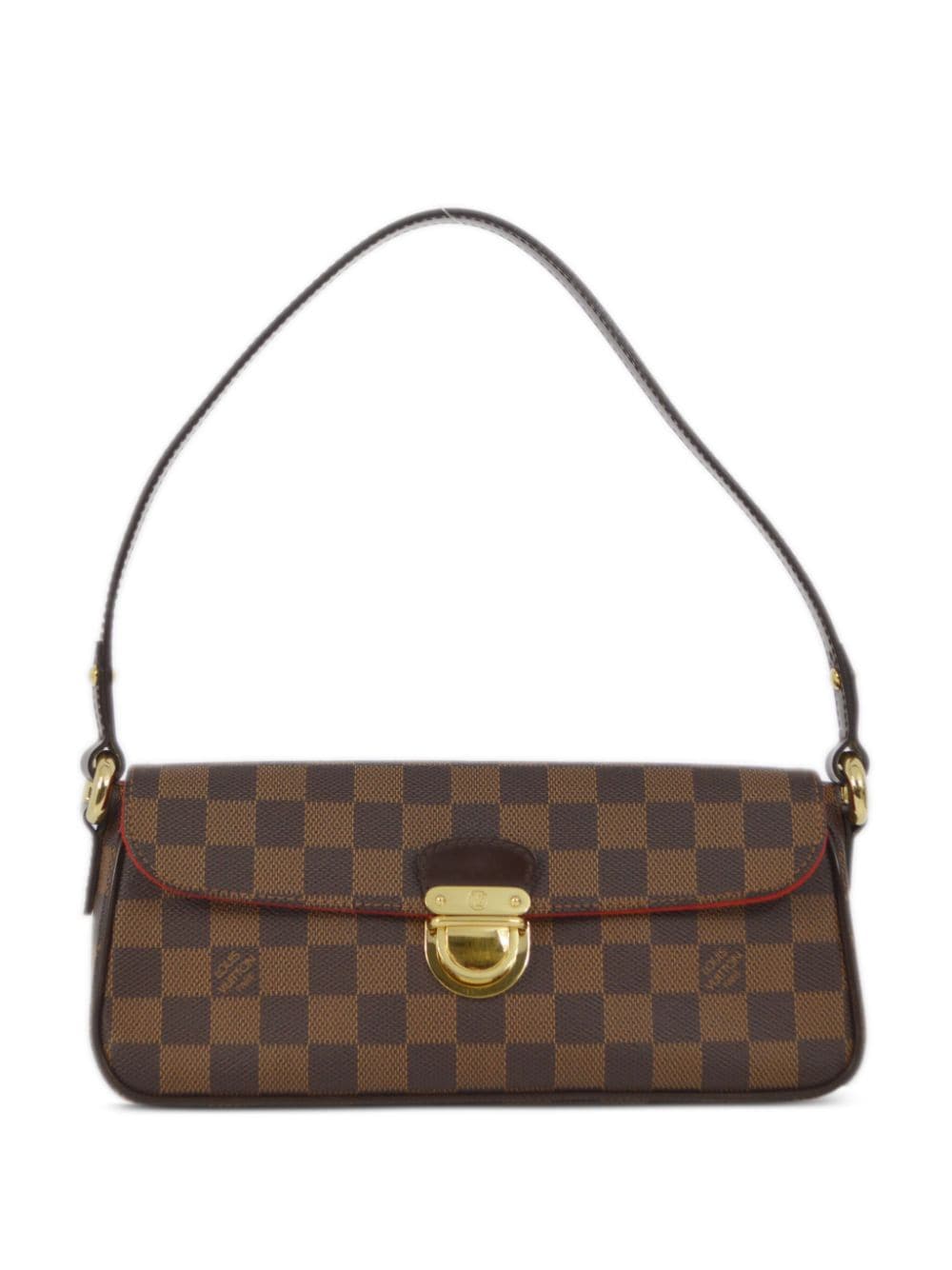 Pre-owned Louis Vuitton 2007  Damier Ebène Revello Pm Shoulder Bag In Brown