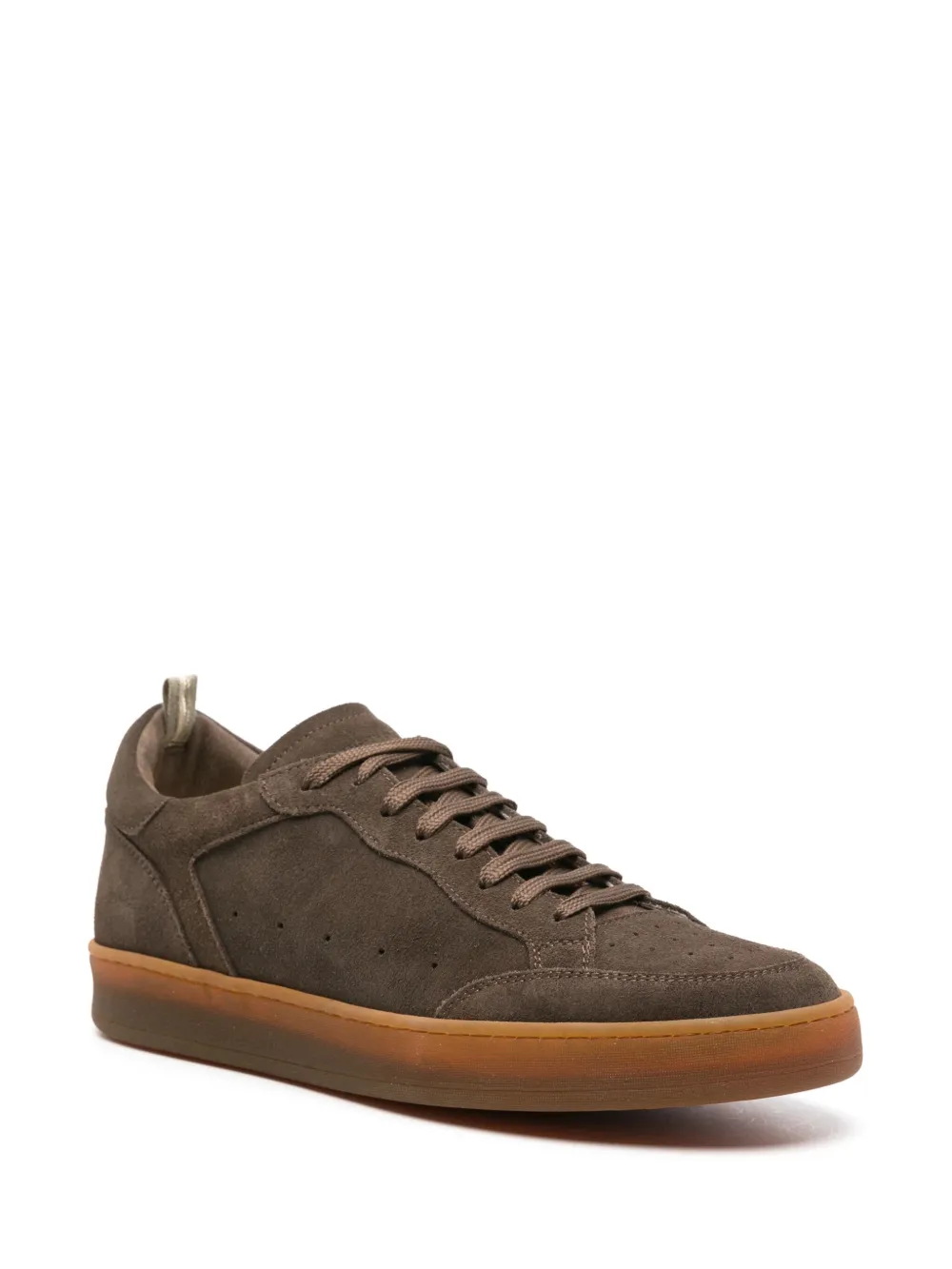 Officine Creative lace-up suede sneakers - Bruin