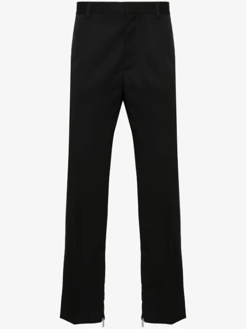 Off-White pantalones slim con logo bordado