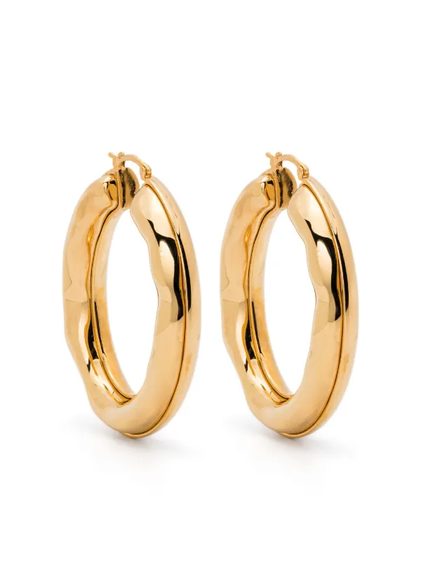【関税込み】Jil Sander ゴールド フープピアス Jil Sander フープピアス | ゴールドトーン | FARFETCH JP