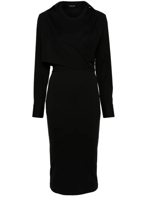 Veronica Beard Malone layered midi dress