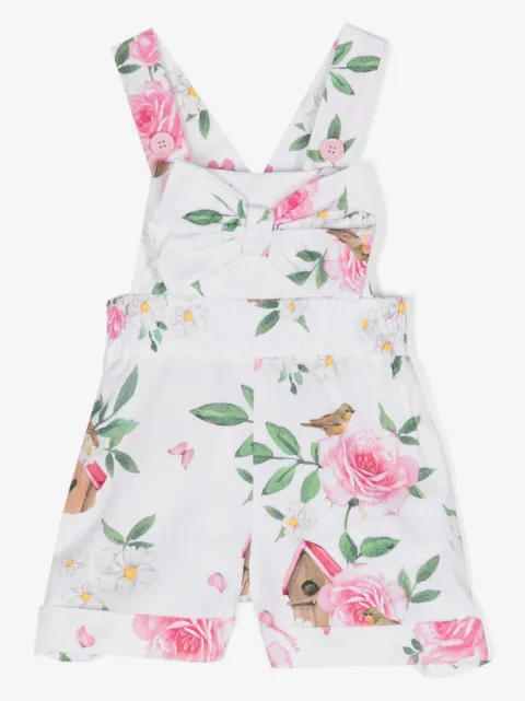 Monnalisa floral-print cotton shorts
