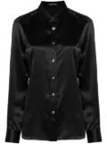 TOM FORD silk-satin shirt - Black