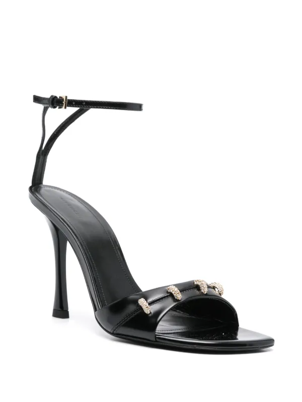 GIVENCHY - チェーントリムサンダル Givenchy ビジュートリム サンダル | ブラック | FARFETCH JP