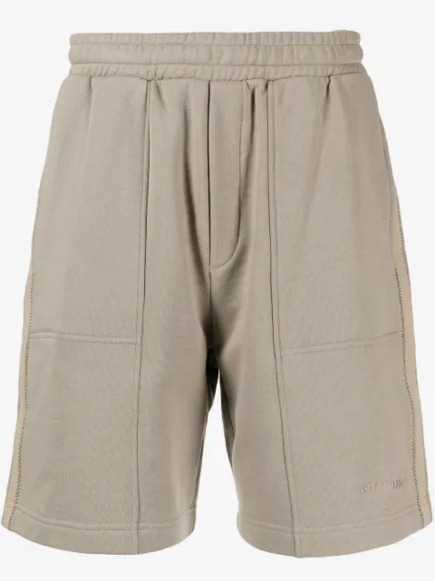 Helmut Lang logo-embroidered tape track shorts