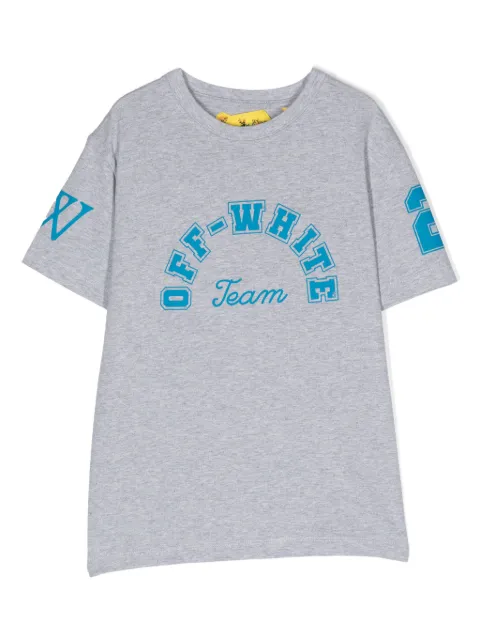 Off-White Kids Team 23-print cotton T-shirt
