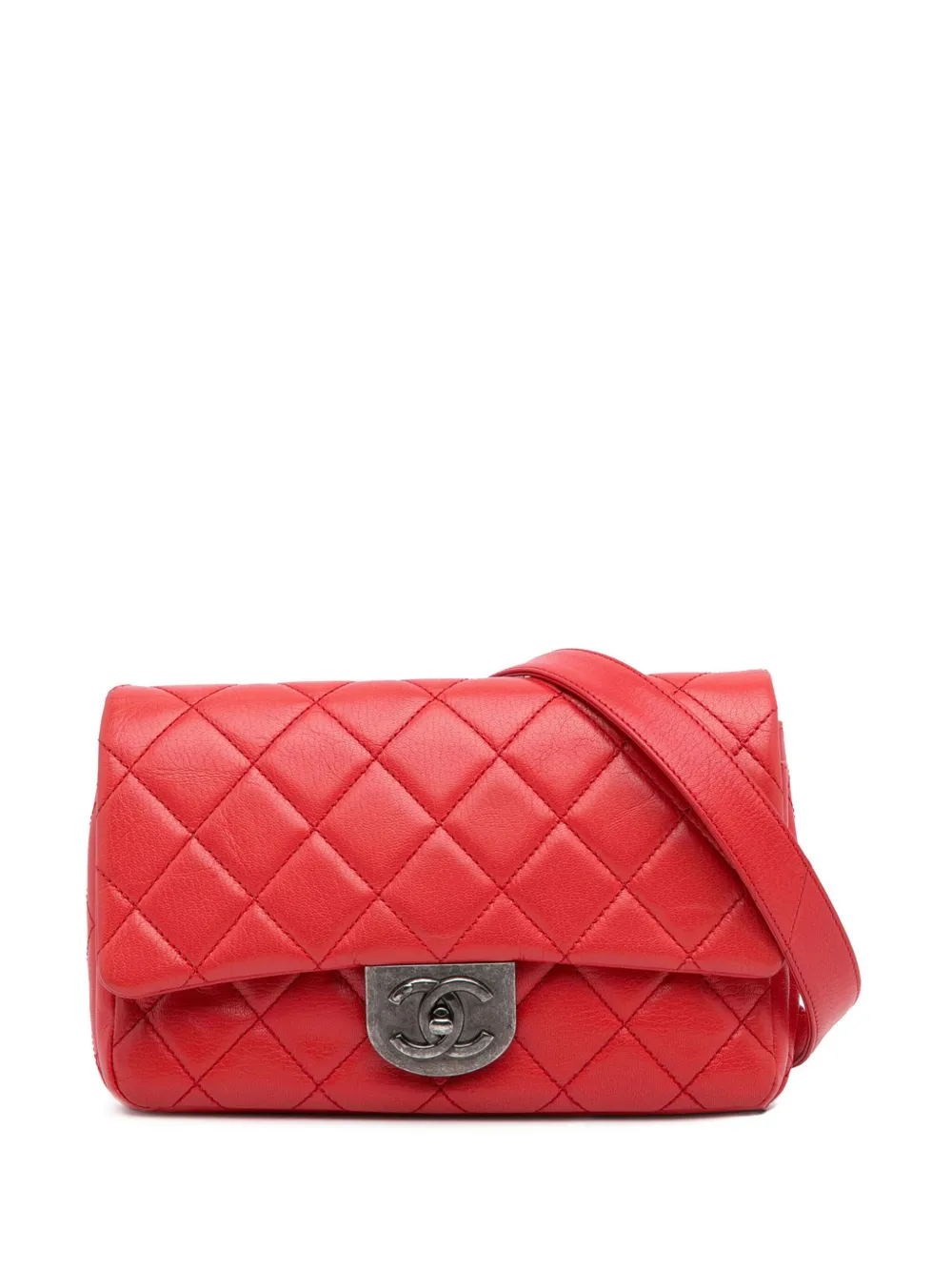 CHANEL Pre-Owned 2016-2017 ココマーク マトラッセ 2way バッグ - レッド CHANEL Pre-Owned 2016-2017 ココマーク マトラッセ 2way バッグ - レッド