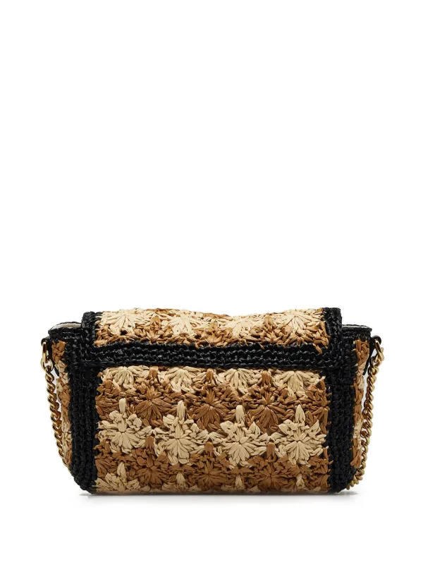 Gucci marmont discount raffia bag