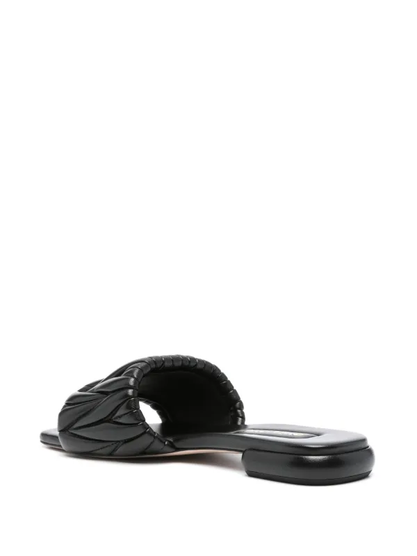Miu Miu Matelassé-Sandalen | Schwarz | FARFETCH DE