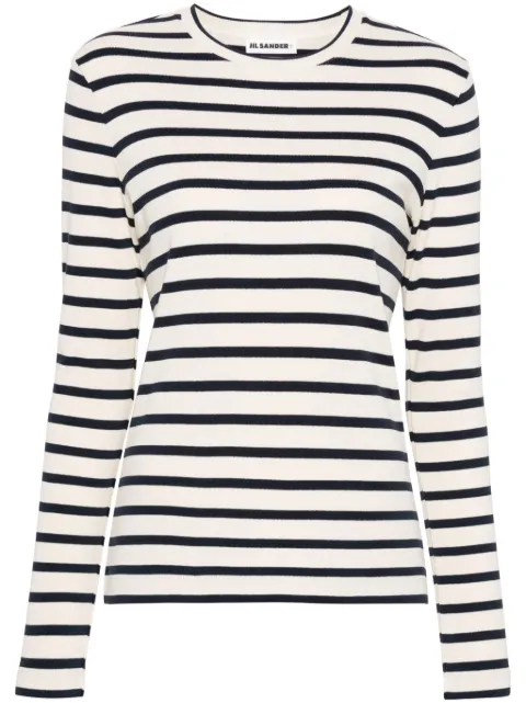 Jil Sander long-sleeve striped T-shirt