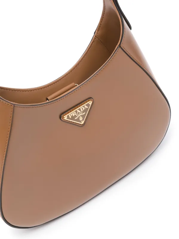 バッグ PRADA archive brown leather shoulder bag Prada Leather Shoulder Bag | Brown | FARFETCH PL