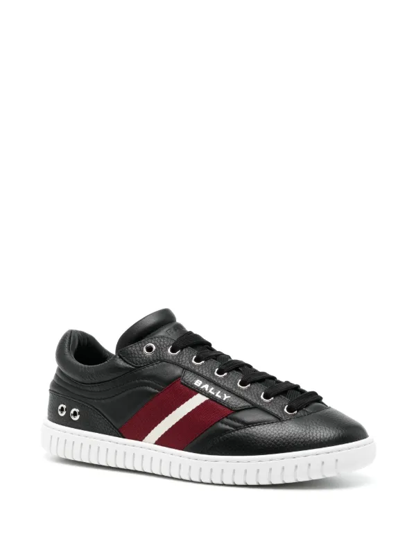 靴 bally Bally Panelled Leather Sneakers | Black | FARFETCH
