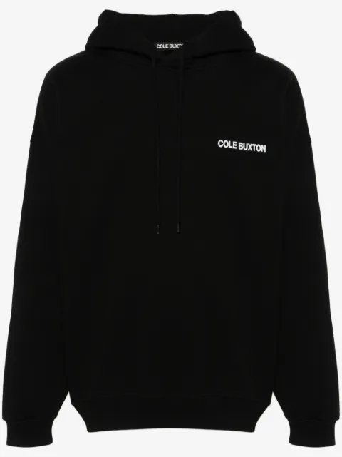 COLE BUXTON logo-print cotton hoodie