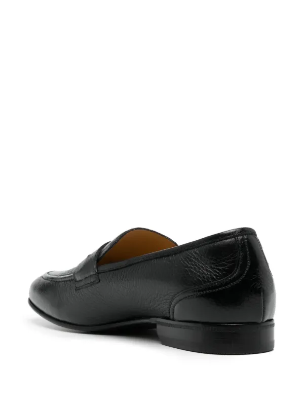 Bally 極美品▽BALLY バリー レザー ロゴ金具 ローファー