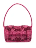 STAUD Tommy beaded shoulder bag - Pink