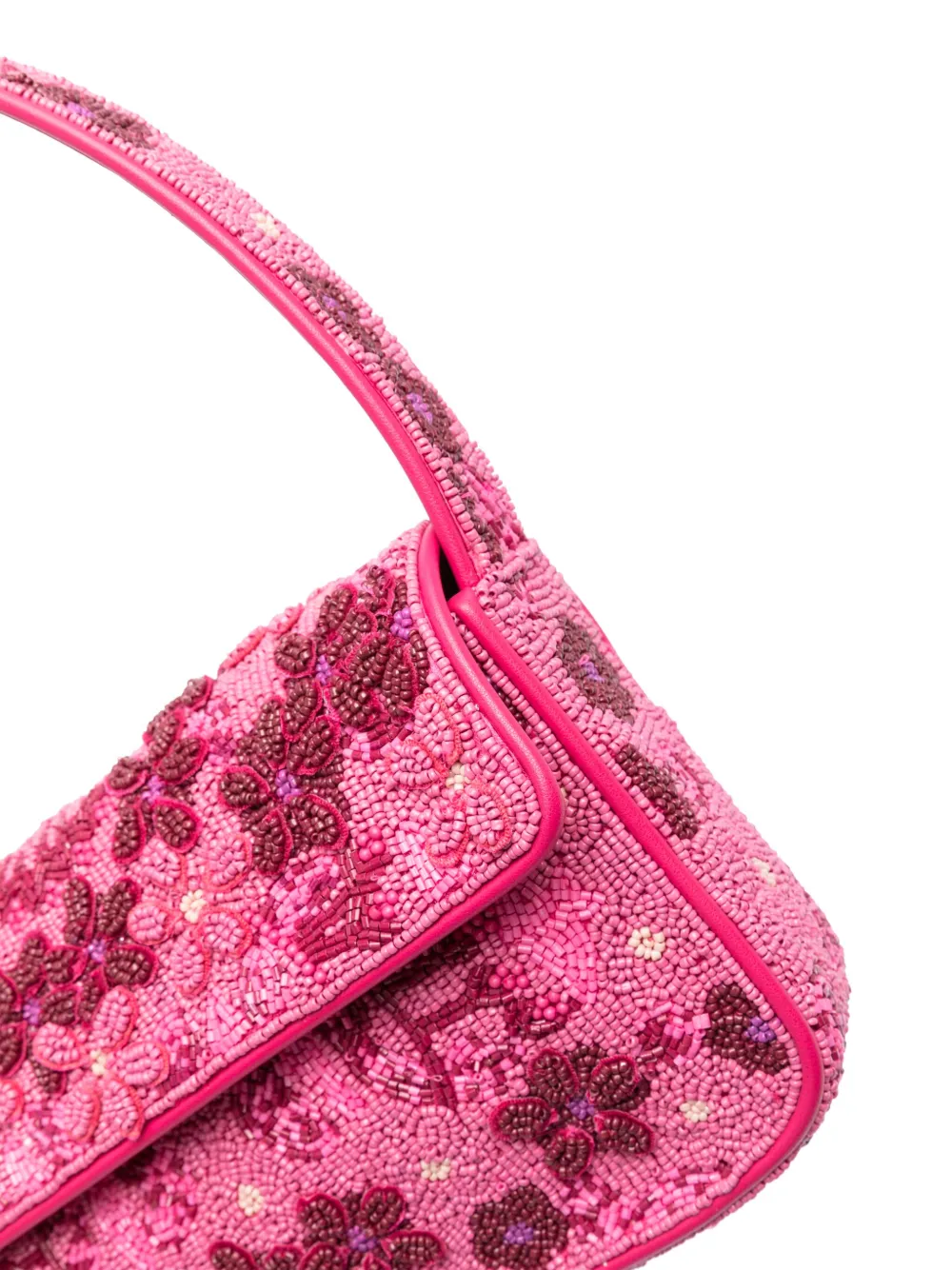 STAUD Tommy schoudertas met kralen Roze