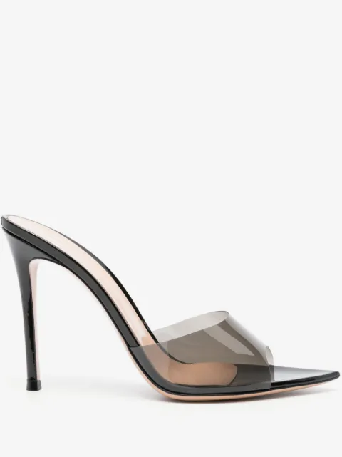 Gianvito Rossi mules Elle 105 mm à bride transparente