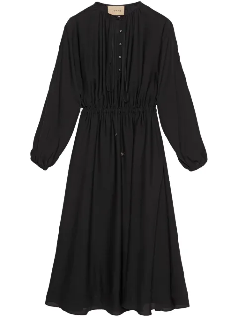 Gucci georgette silk midi dress