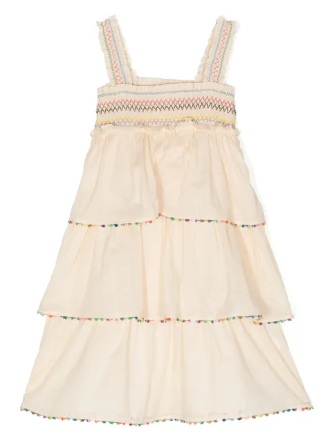 ZIMMERMANN Kids Junie tiered cotton dress