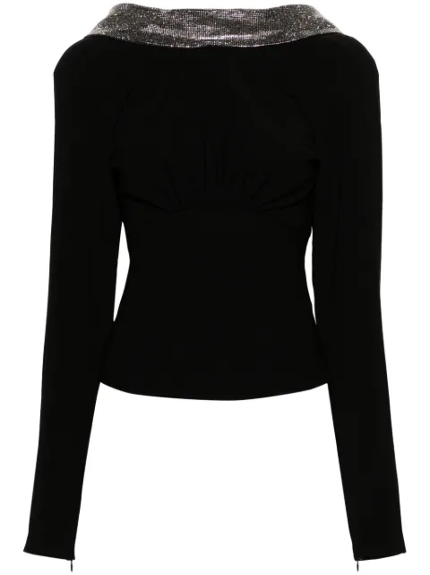 Roland Mouret blouse strassé à col bénitier