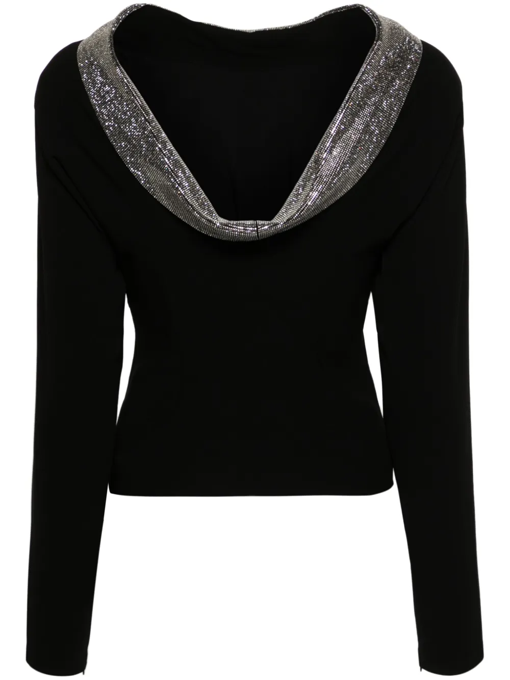Roland Mouret Blouse verfraaid met stras - Zwart