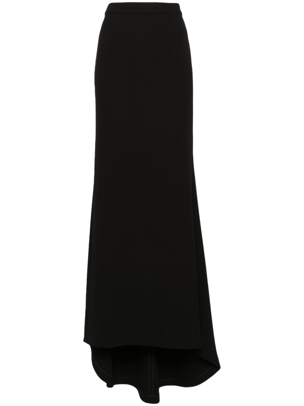 Shop Roland Mouret High-waist Cady Maxi Skirt In Black