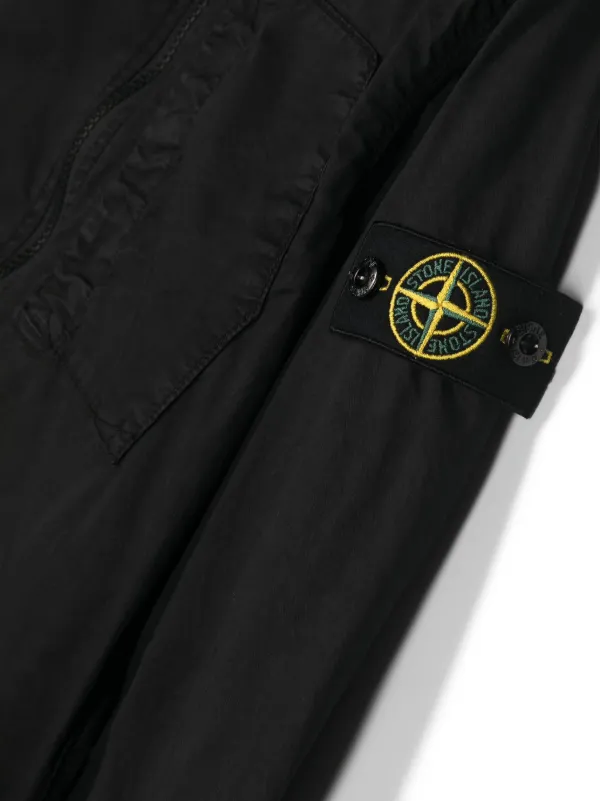 Stone Island Junior Compass-badge zip-up Jacket | Black | FARFETCH Stone Island Junior Compass-badge zip-up Jacket | Black | FARFETCH