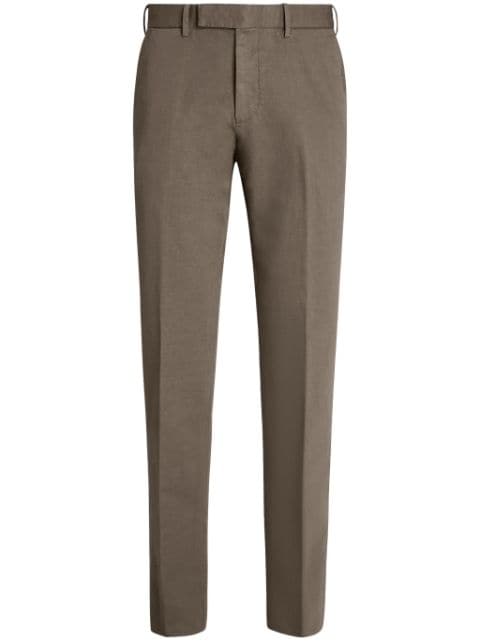 Zegna tapered-leg cotton-blend chino trousers