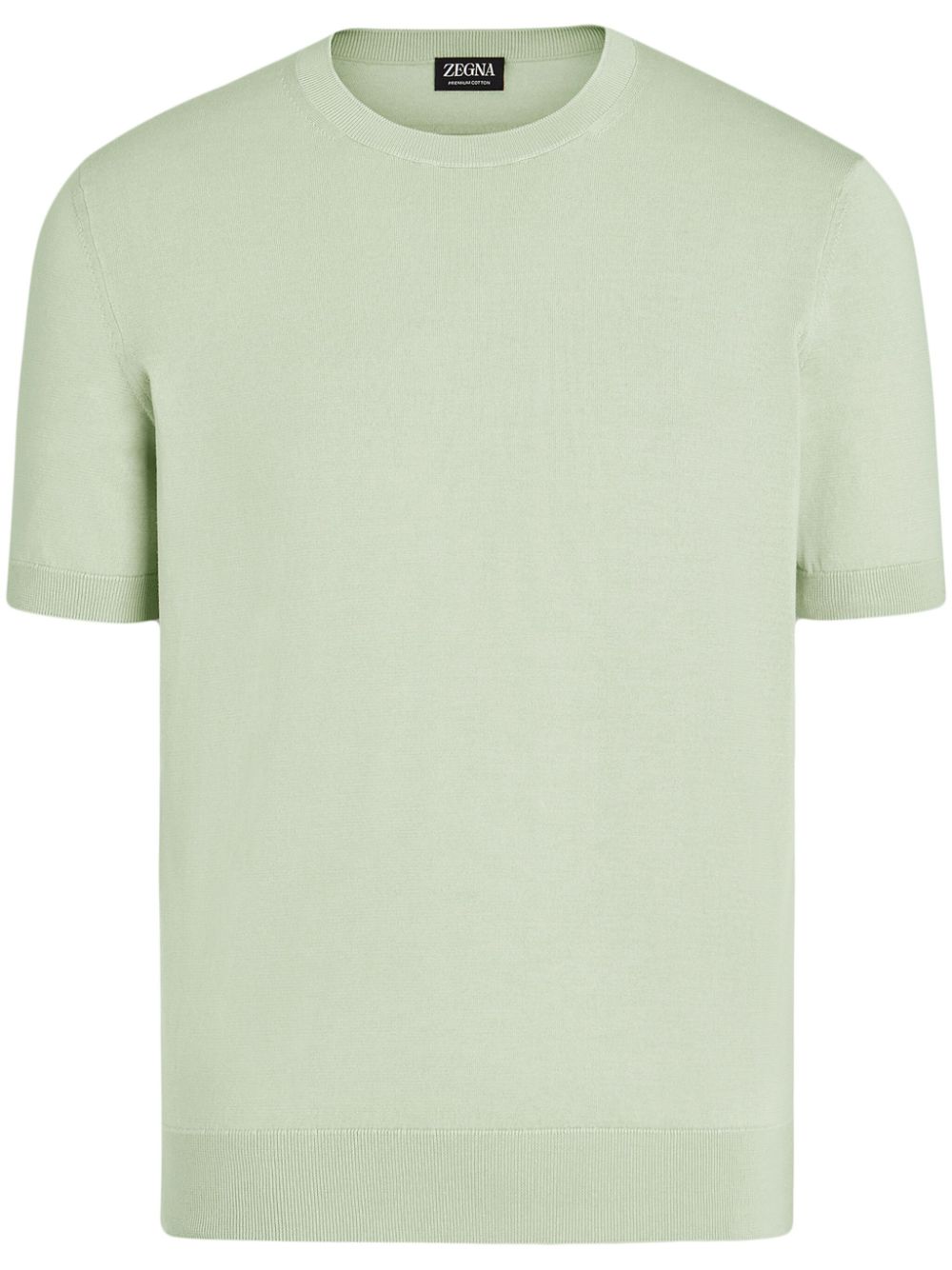 Zegna Fine-knit Cotton T-shirt In Green