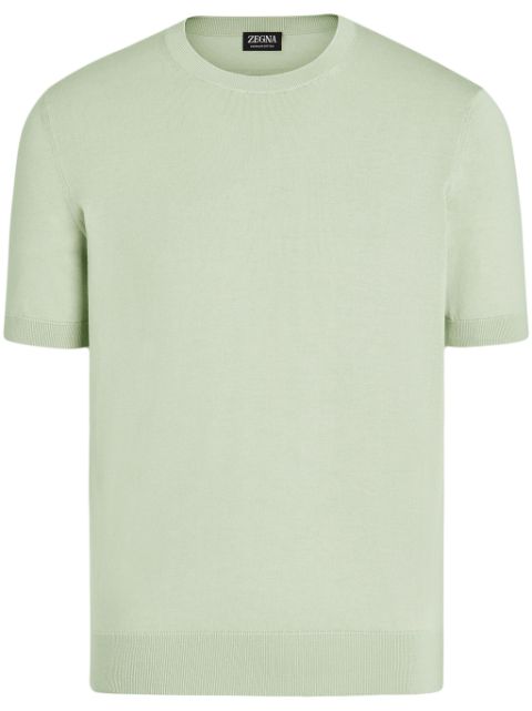 Zegna fine-knit cotton T-shirt