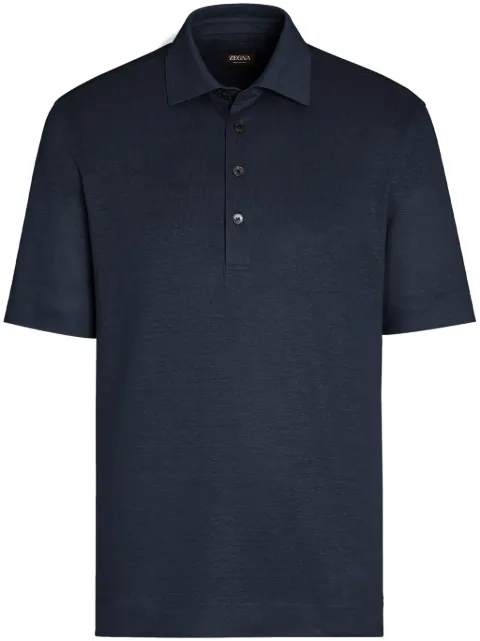 Zegna linen polo shirt