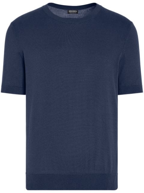 Zegna cotton knitted T-shirt