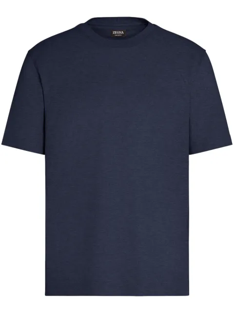 Zegna fine-knit linen T-shirt