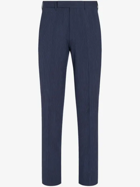 Zegna Calça slim cintura alta