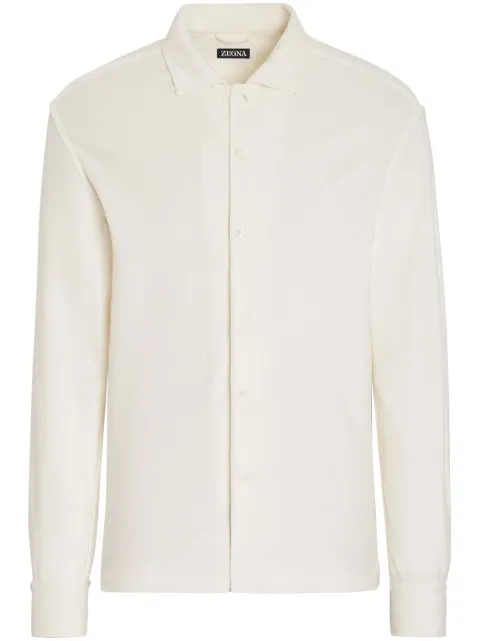 Zegna long-sleeve cotton-silk shirt