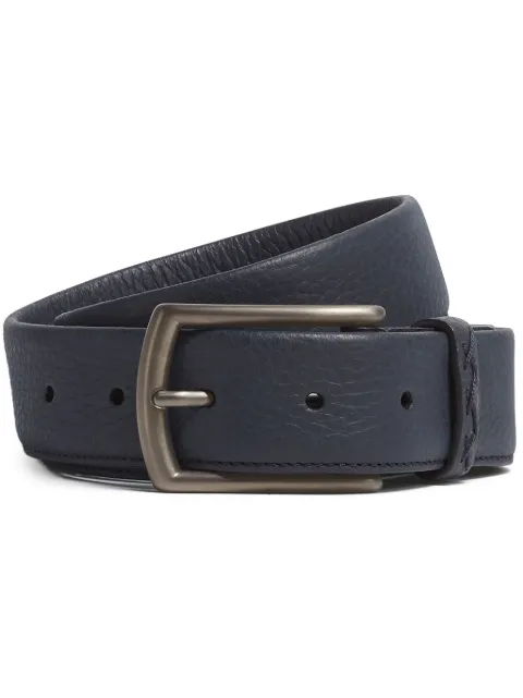 Zegna leather buckle-fastening belt