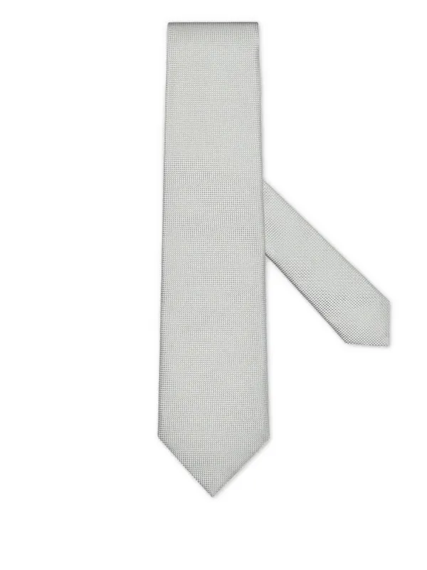 Zegna Textured Tie in Grey