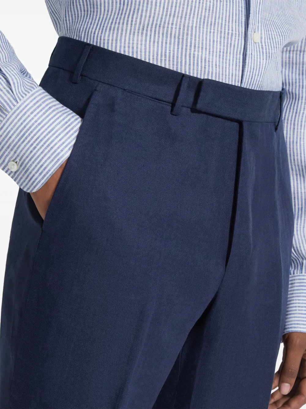 Oasi Tapered-Leg Linen Trousers