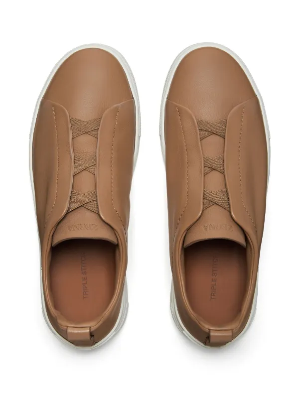 スニーカー ZEGNA 'Triple Stitch' sneakers Brown 24504999_55870258_600.jpg