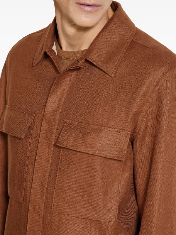 Ermenegildo Zegna New Cashmere Overshirt Button Up Shirt
