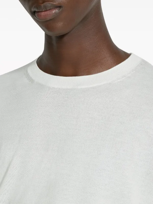 Zegna crew-neck Cotton T-shirt | White | FARFETCH BH