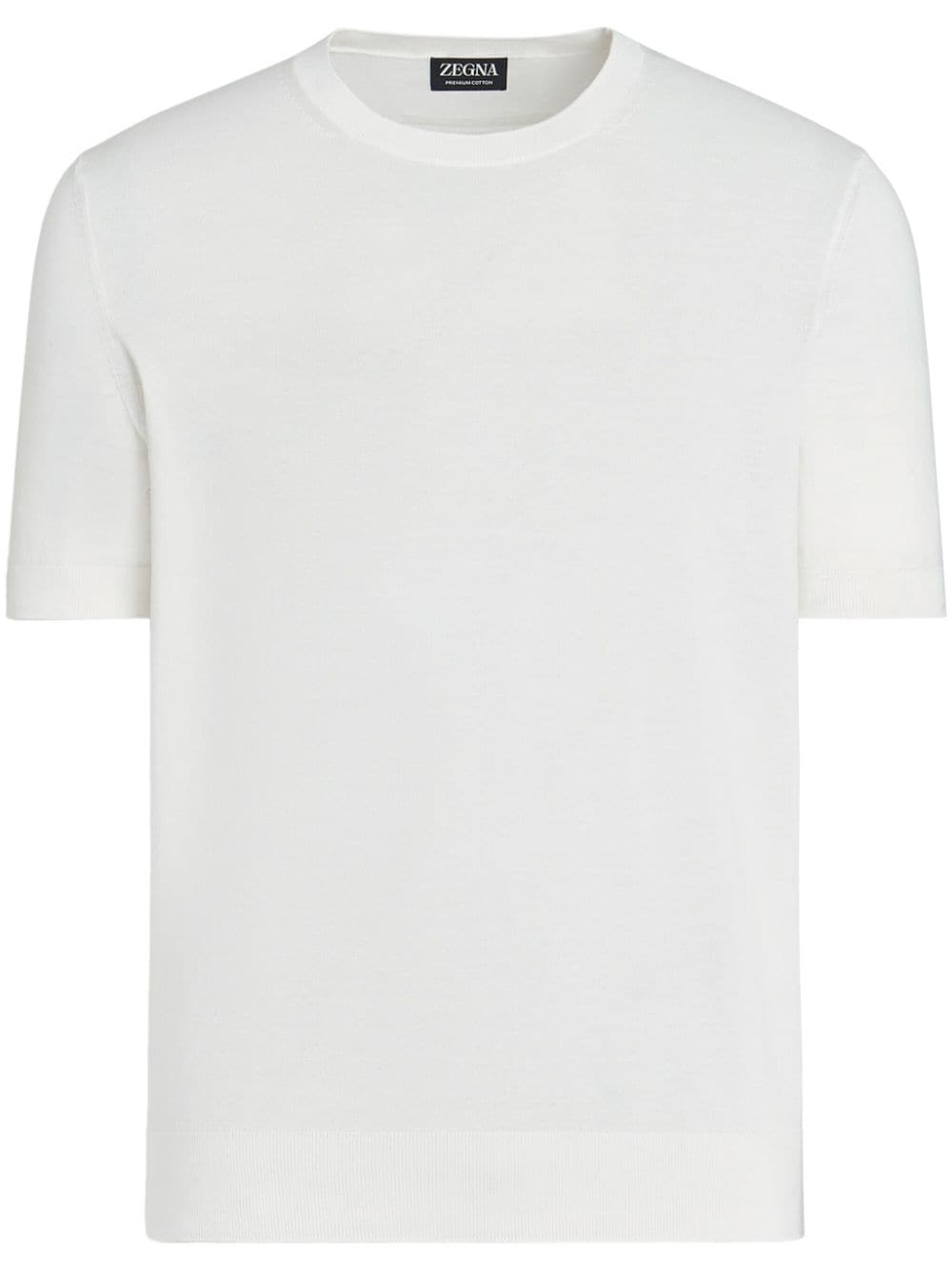 Zegna Crew-neck Cotton T-shirt In White