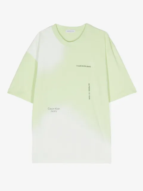 Calvin Klein Kids playera con logo estampado