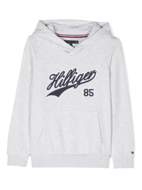 Tommy Hilfiger Junior logo-appliqué varsity hoodie