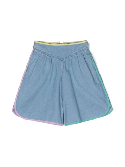 Stella McCartney Kids wide-leg cotton shorts