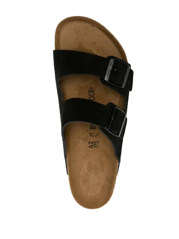 Birkenstock Arizona Suede Sandals | Black | FARFETCH ZA