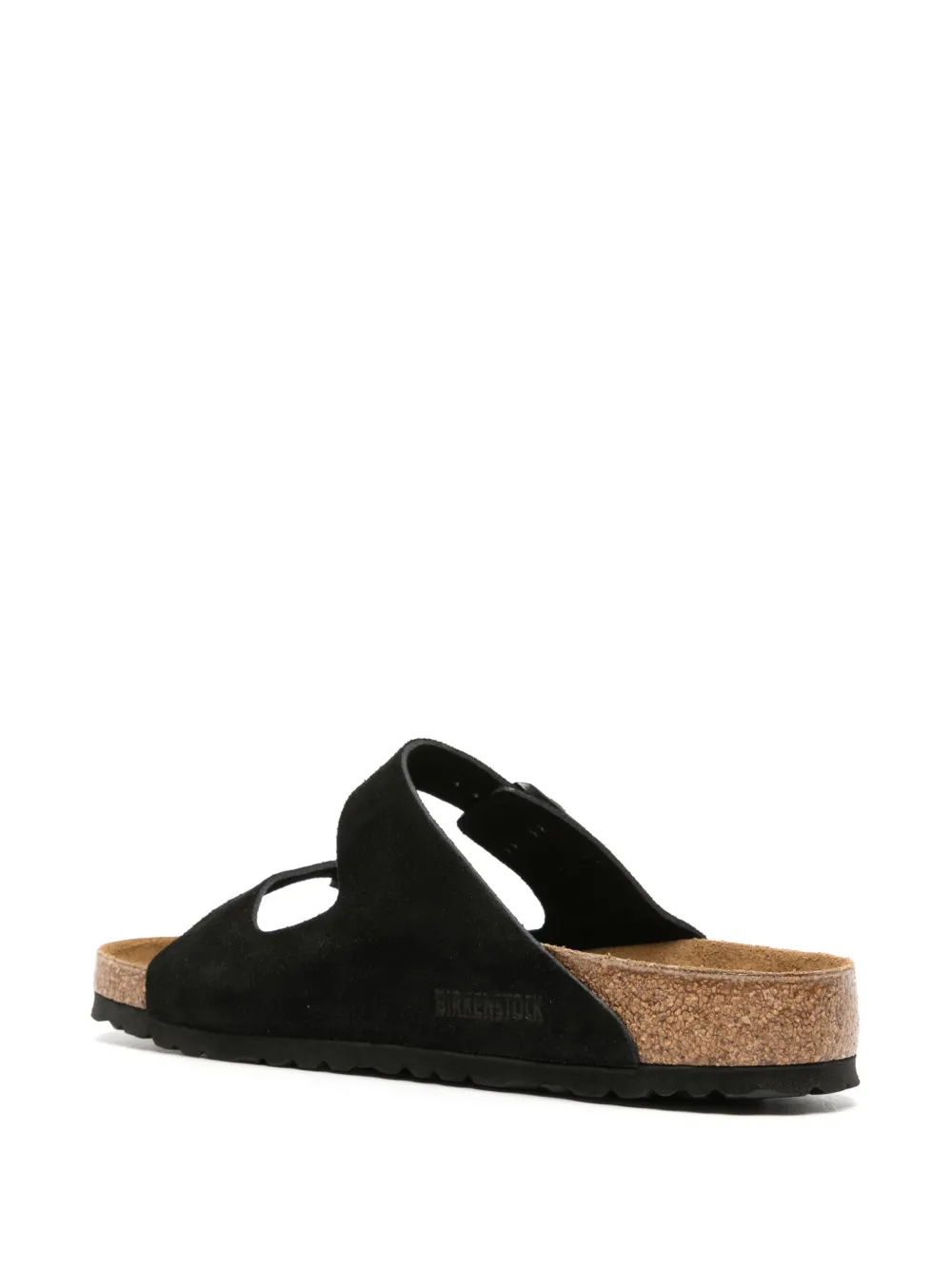 Shop Birkenstock Arizona Suede Sandals In Black