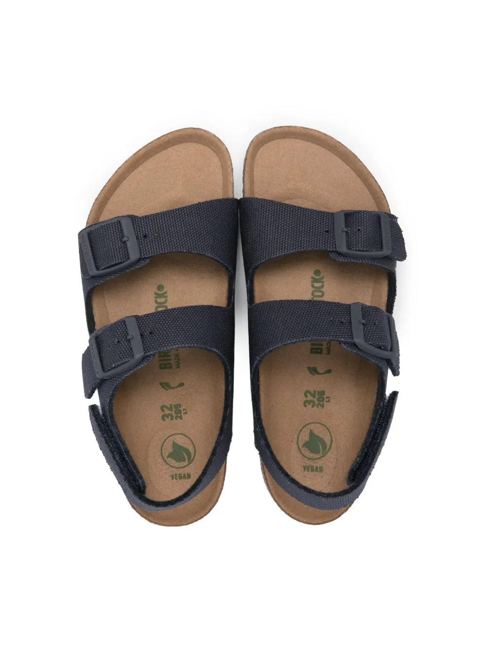 Shop Birkenstock Milano Touch-strap Sandals In Blue